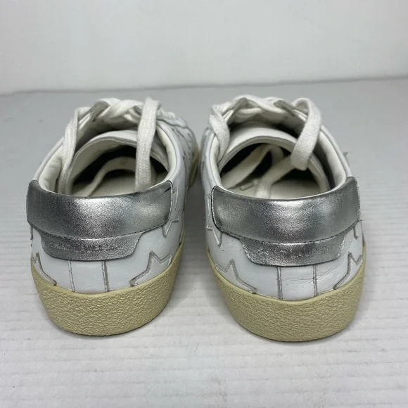 Saint Laurent Court Classic California Leather Sneaker Size 38 Pink Star - Picture 7 of 13